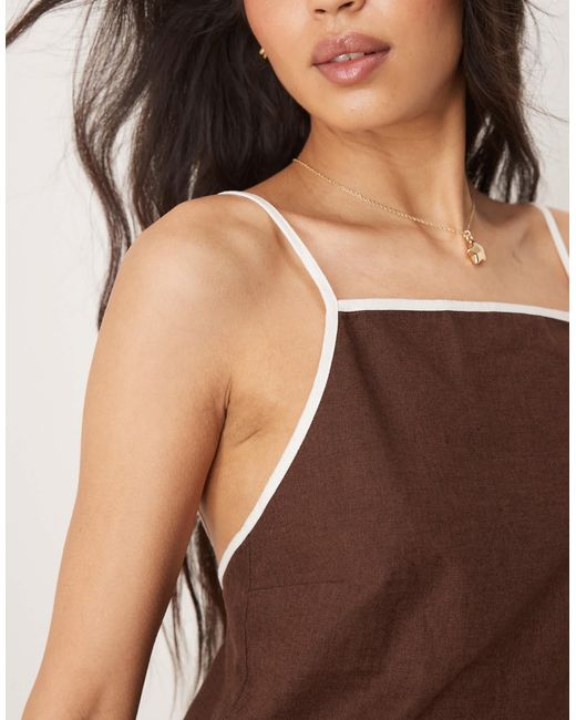 Abercrombie & Fitch Brown – mini-etuikleid