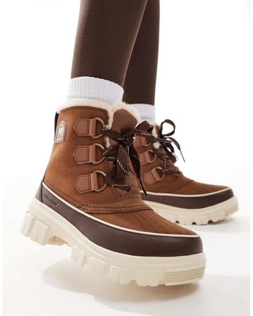 Sorel Brown Tivoli V Wp Waterproof Boots