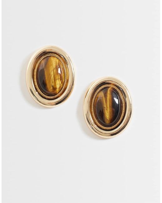 ASOS Metallic Stud Earrings