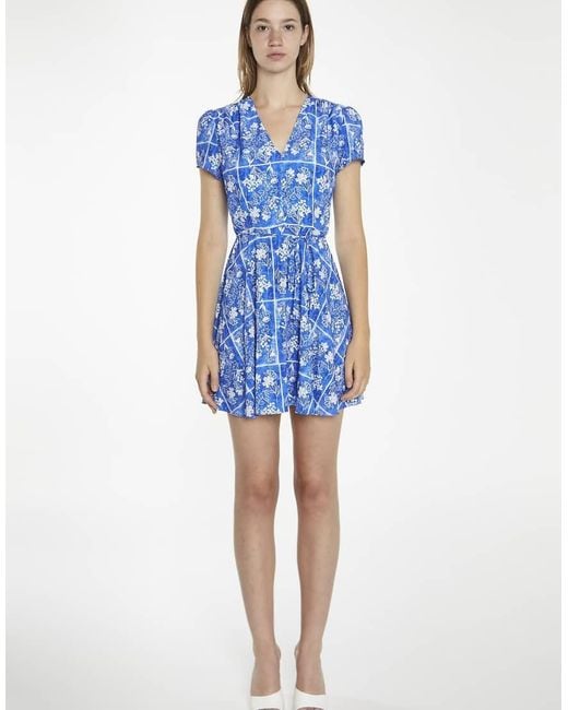 Glamorous Blue Tile Mini Dress