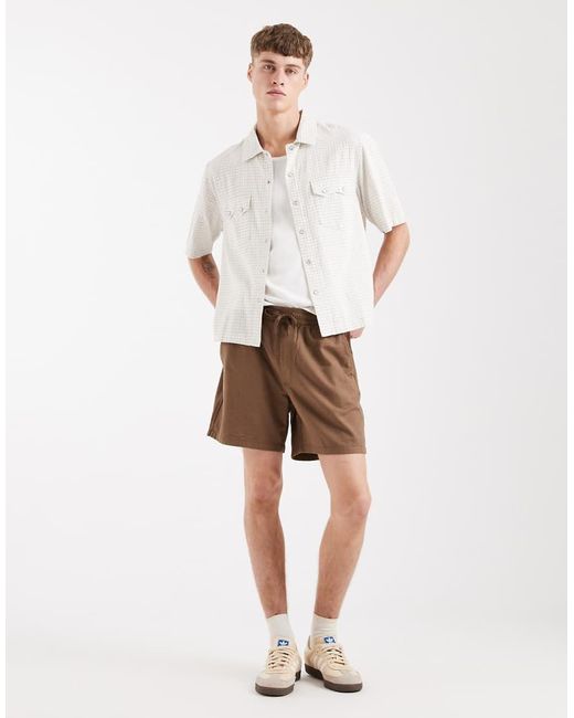Levi's White Short Sleeve Boxy Western Shirt for men