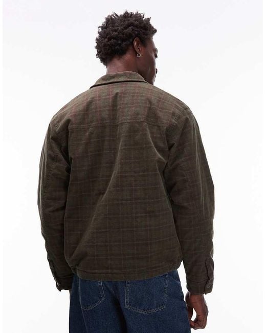 Element Black Corduroy Garage Jacket for men
