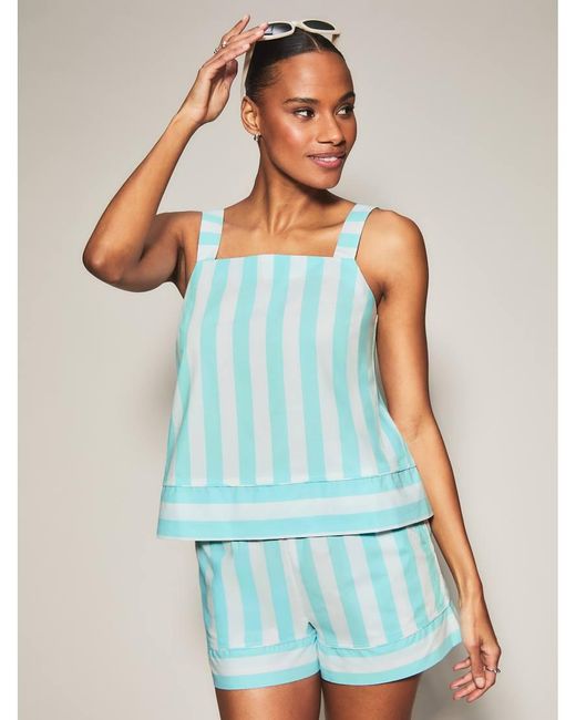 KBX Blue Stripe Cami Set