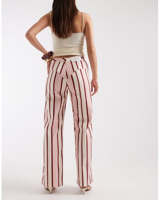 laagam Pink Leroy Low Rise Trousers