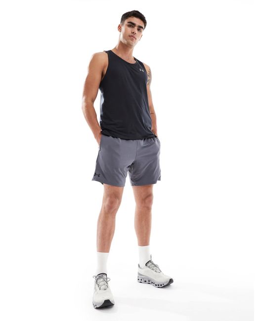 Under Armour Blue Tech Vent 7-inch Shorts for men