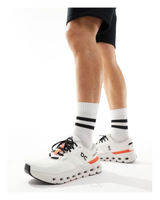 On - cloudrunner 2 - sneakers da corsa color sabbia e bianche non tinte di On Shoes in White da Uomo