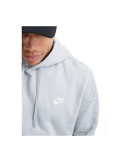 Sudadera con capucha en club Nike de hombre de color Gray