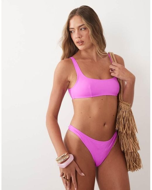 ASOS Red Maya Classic Thong Bikini Bottom