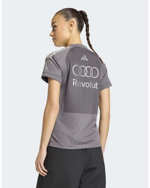 Adidas Originals Blue Audi Formula One Team Driver Jersey Short Sleeve