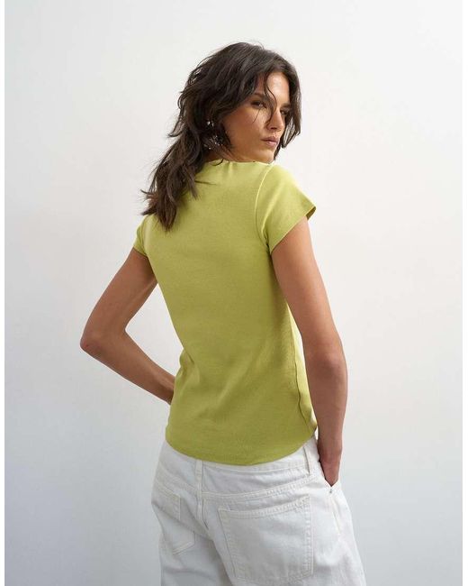TOPSHOP Yellow Everyday Tee