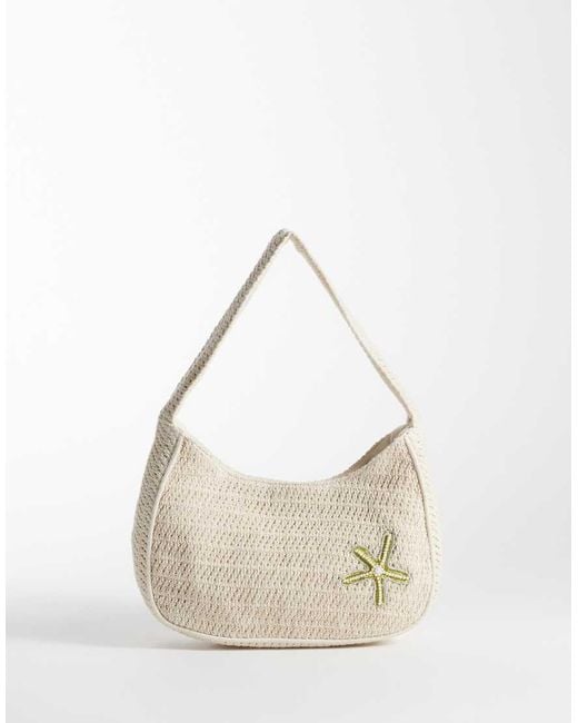 Hollister Natural Crochet Shoulder Bag