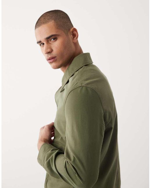 Camicia Giacca di Mango in Green da Uomo