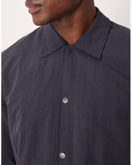 SELECTED Blue Coach Jacket for men