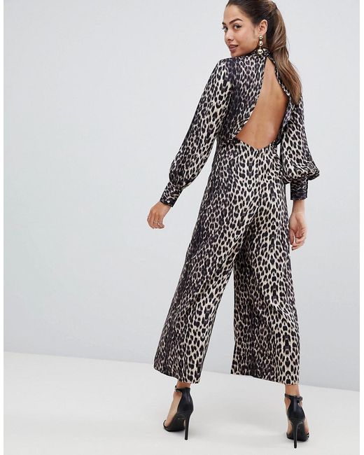 asos animal print jumpsuit