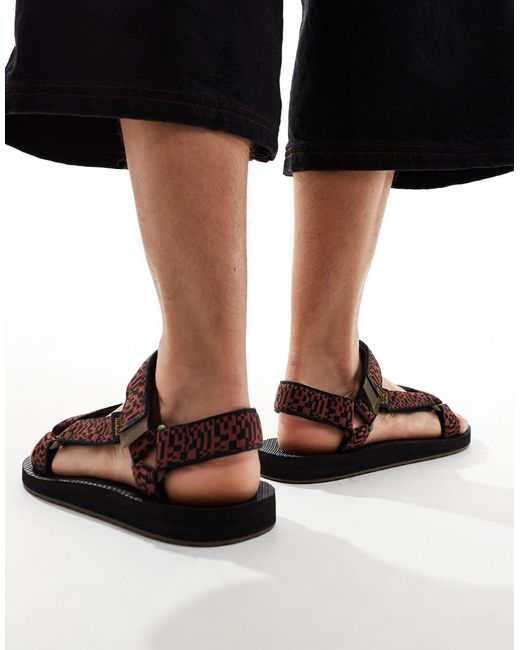 Teva Black Universal Original Sandals for men