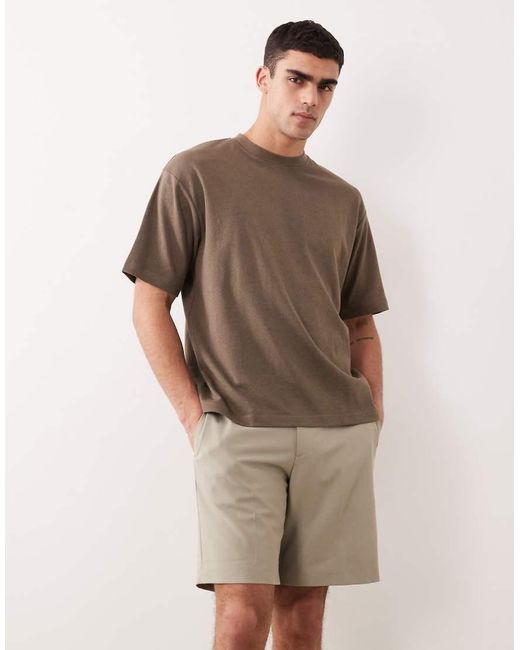 ASOS Natural Tailored Regular Shorts for men
