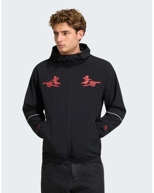 Adidas Originals Blue Arsenal Fc Places+Faces Jacket for men