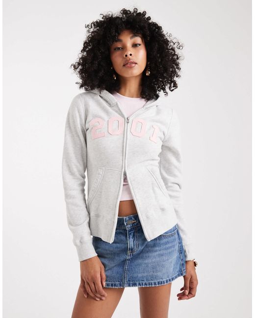 Hollister White – kapuzenpullover