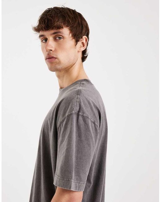 Hollister Gray Short Sleeve Classic T-shirt for men