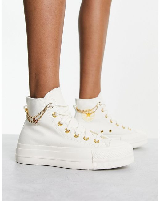 Converse Chuck Taylor All Star Hi Heart Trainers in | Lyst