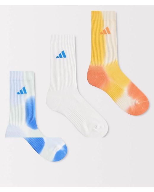 Adidas Originals White Adidas Training Crew Socks