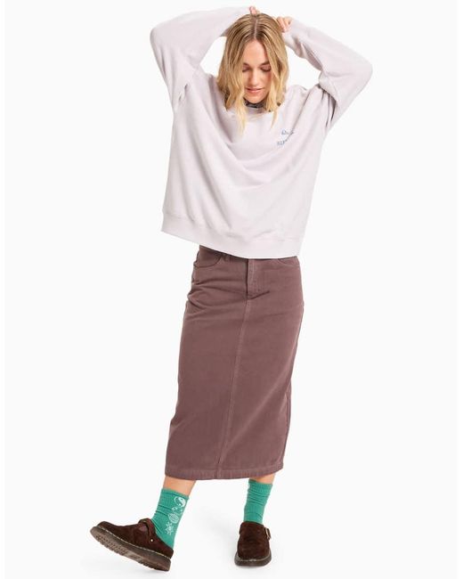 Quiksilver Purple Standard Crew Neck
