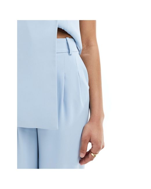 French Connection Blue Tailored Trousers Co-ord