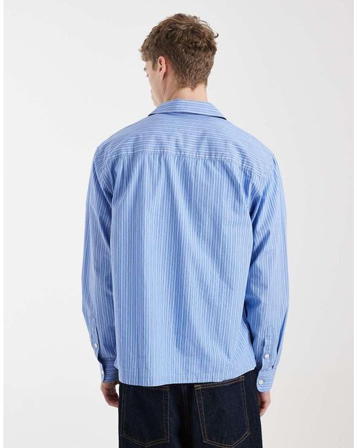 Only & Sons Blue Relaxed Fit Long Sleeve Shirt for men