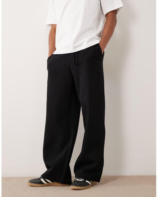 Cotton On White Super baggy Track Trackies for men