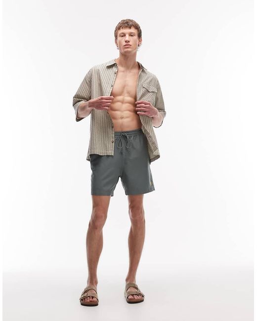 Carhartt Gray Chase Swim Trunks for men