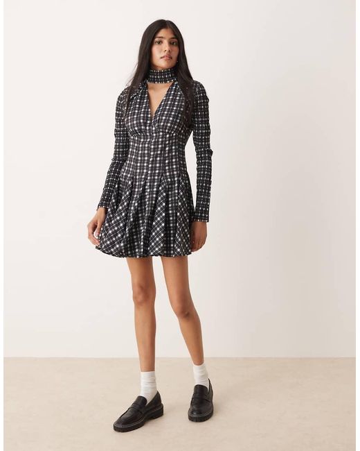 ASOS Multicolor Halterneck Mini Dress