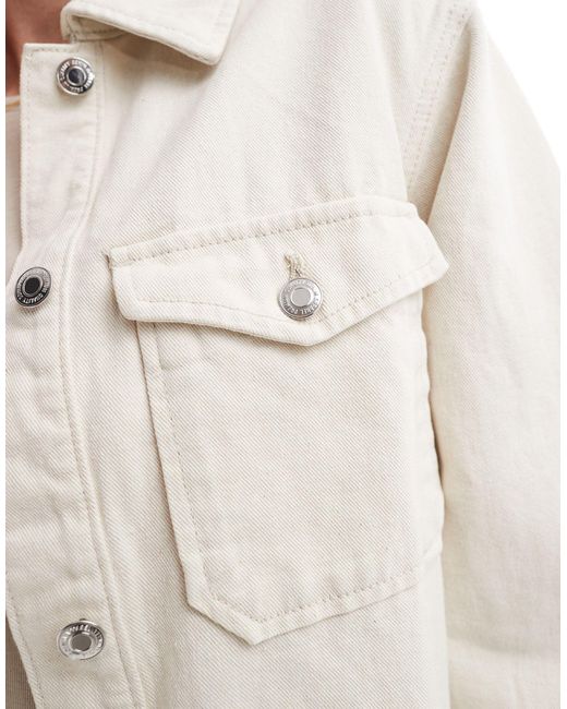 Vero Moda White Oversized Shirt Jacket