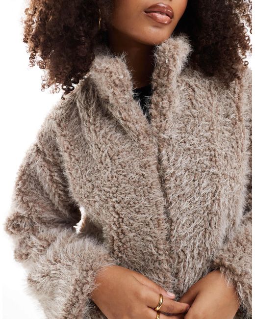 Y.A.S Natural Fluffy Short Teddy Jacket