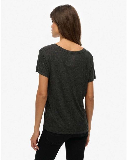 Superdry Black Studios Slub Embroidered T-Shirt