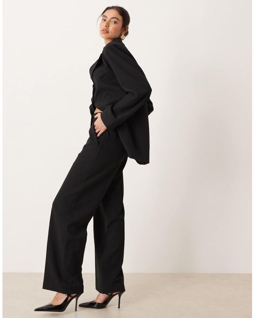 Y.A.S Black Tailored Wide Leg Trouser Co-ord