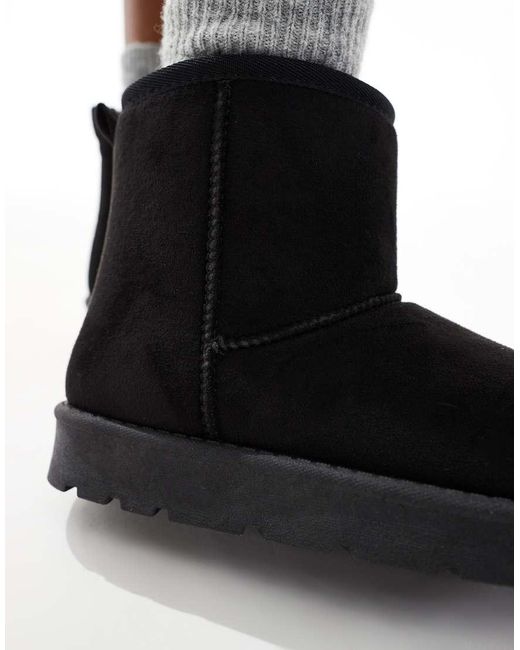 SEQWL Black Cosy Ankle Boots