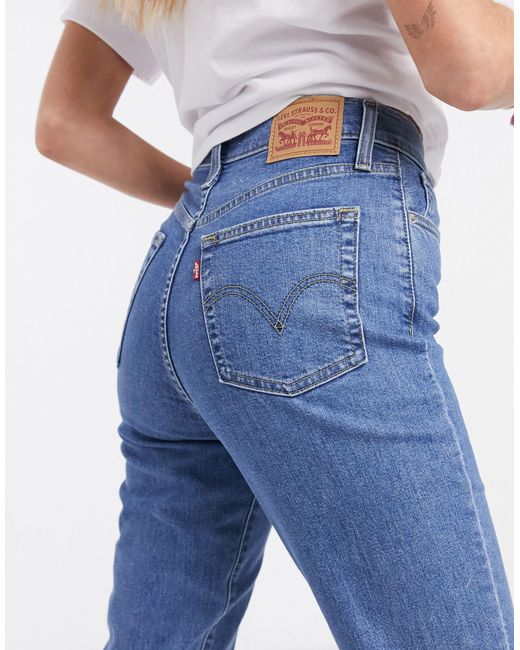 Levi's High Waisted Tapered Jeans in Blue | Lyst Canada