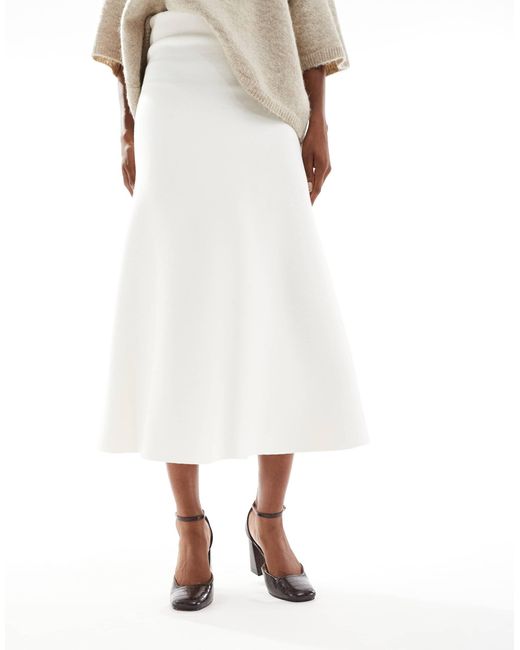 SEQWL White Levante Block Heeled Shoes