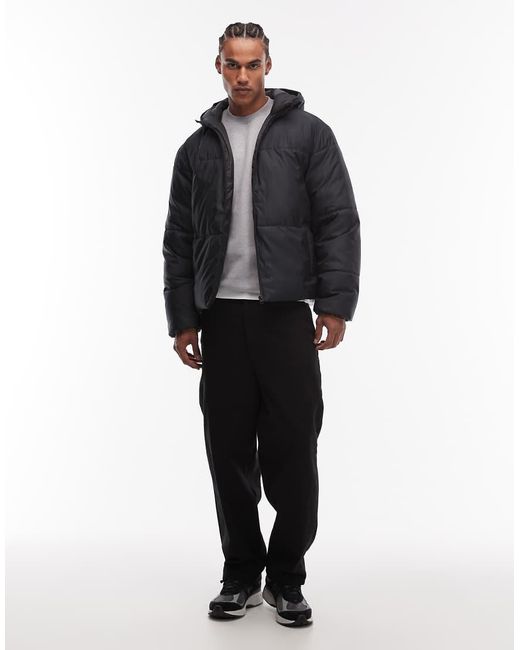ASOS Gray Peakmaxtm Puffer Jacket for men