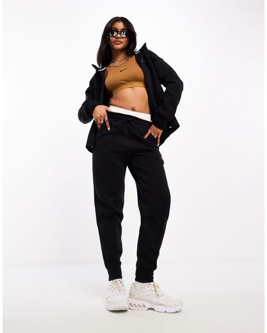 Sudadera negra con capucha y cremallera tech fleece Nike de color Black