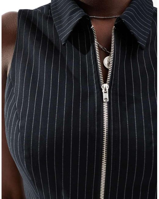 Cotton On Black Izzy Zip-through Singlet