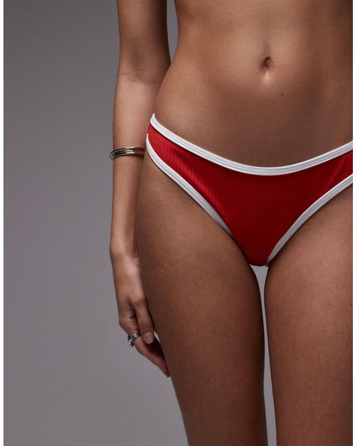 Ibiza - bas TOPSHOP en coloris Red
