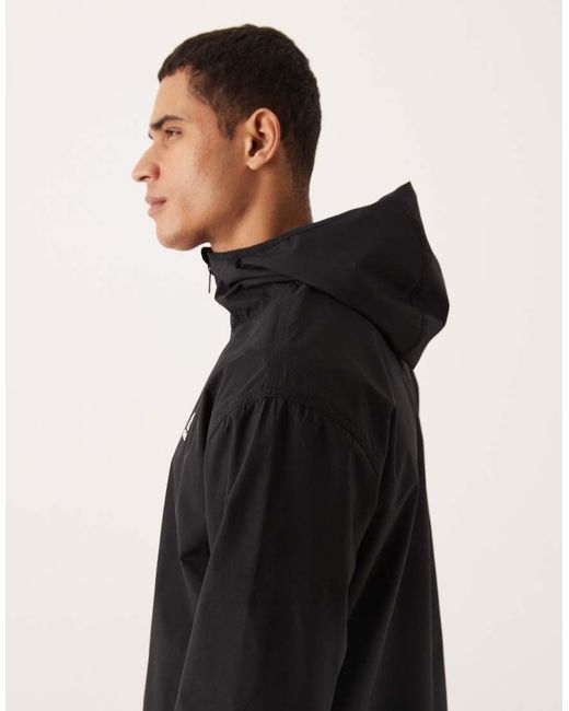 Adidas Originals Black Essential Hooded Jacket for men