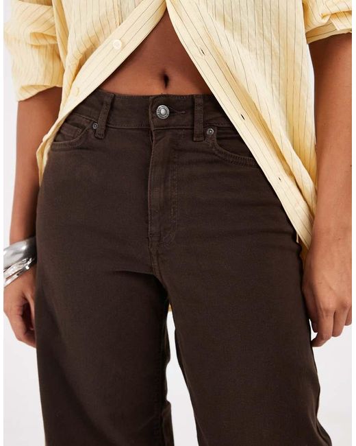 Only Petite White Blush High-waist Wide Leg Jeans