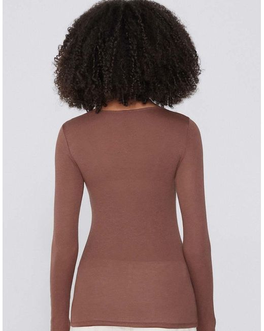 Tezenis Purple Lightweight Boat Neck Top