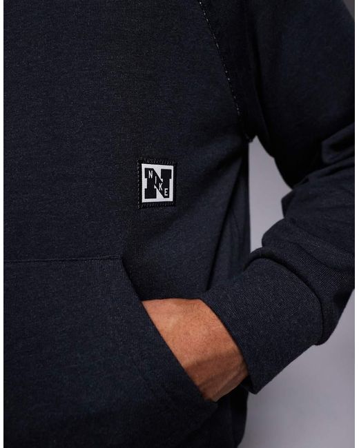Nike Blue Heritage Dri-fit Hoodie for men