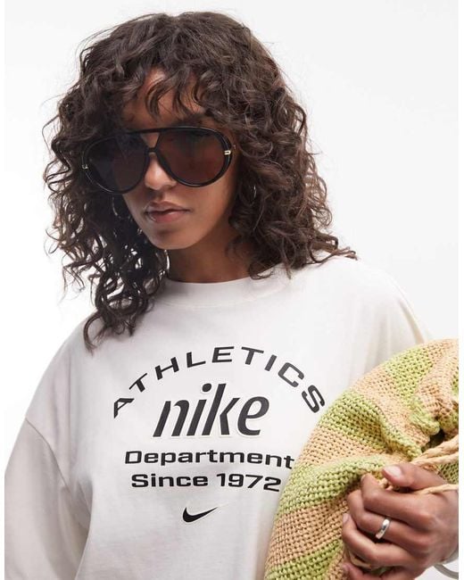 Nike White Athletic Dept Oversized T-Shirt