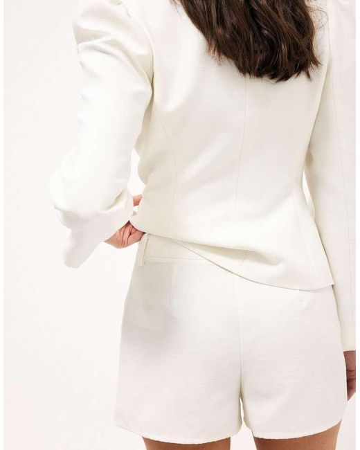 NA-KD Natural X Audrey Afonso Button Detail Blazer Jacket