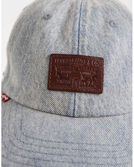 Levi's Gray Relaxed Dad Heritage Cap for men