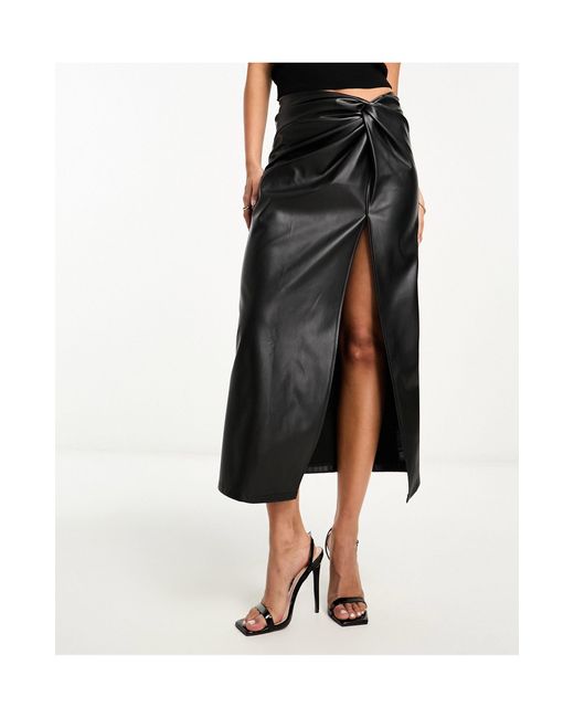 Miss selfridge wrap midi cheap skirt